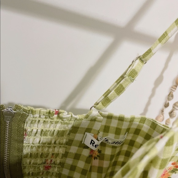 NWOT Reformation Roarke Linen Dress Patio - Picture 5 of 6